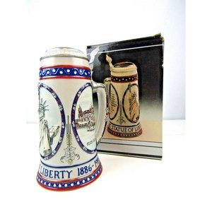 Vintage Stroh's Statue of Liberty Beer Stein Limited Edition 1986 Numbered